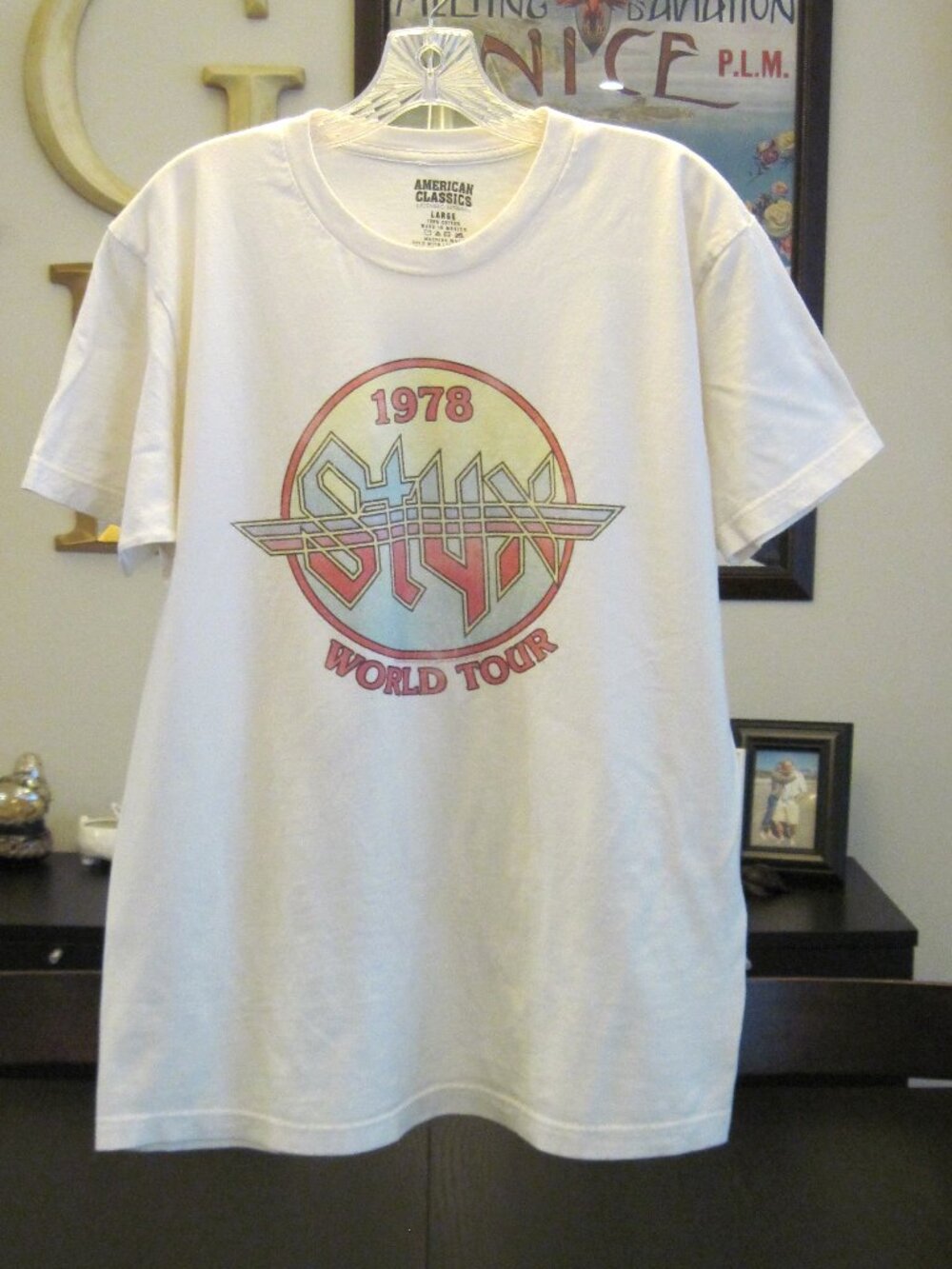 American Classics Styx World Tour T-Shirt, Size Large